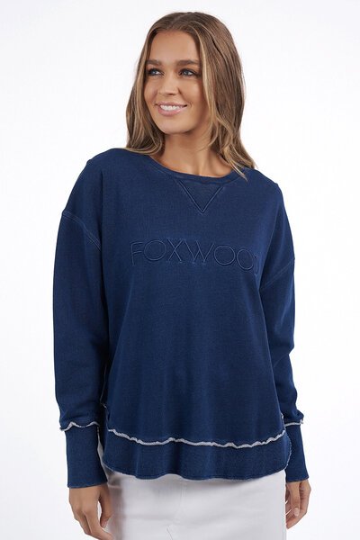 Foxwood Denim Simplified Crew-new-Preen