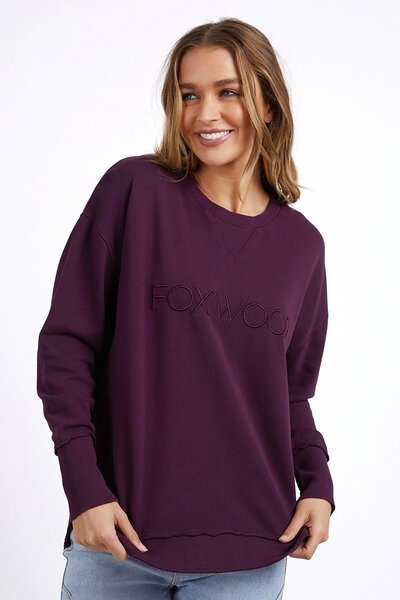 Foxwood Plum Simplified Crew-new-Preen