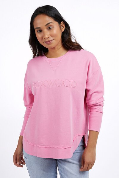 Foxwood Bubblegum Pink Simplified Crew-new-Preen