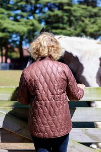 Foil Quilted Snap Jacket