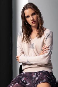 Storm Embellished V-Neck Merino Sweater