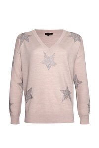 Storm Embellished V-Neck Merino Sweater