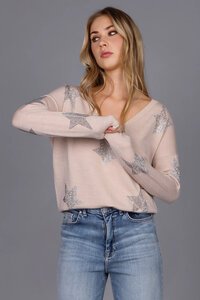 Storm Embellished V-Neck Merino Sweater