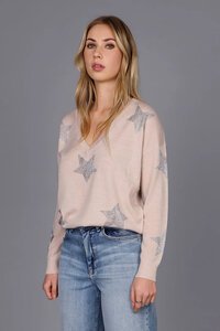 Storm Embellished V-Neck Merino Sweater