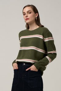 Madly Sweetly Compass Stripe Sweater