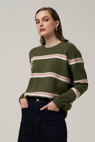 Madly Sweetly Compass Stripe Sweater-new-Preen