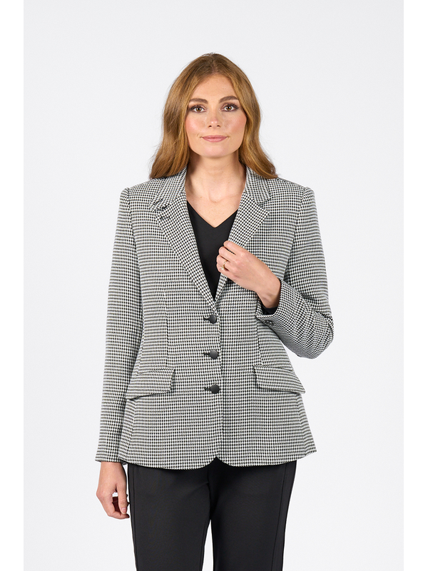 Vassalli Herringbone Lined Blazer