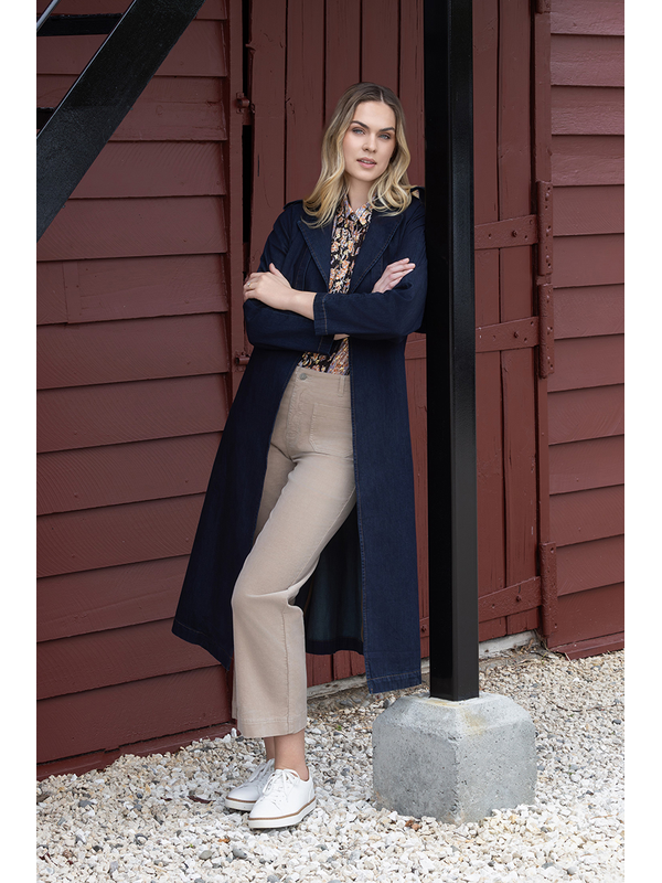 Vassalli Denim Trench Coat