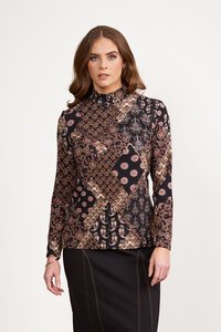 Vassalli High Neck Top - Rhapsody