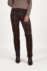 Vassalli Slim Pull On Check Pant - Soho