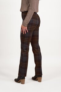 Vassalli Slim Pull On Check Pant - Soho