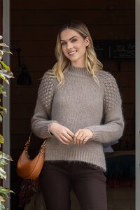 Vassalli Bobble Detail High Neck Sweater