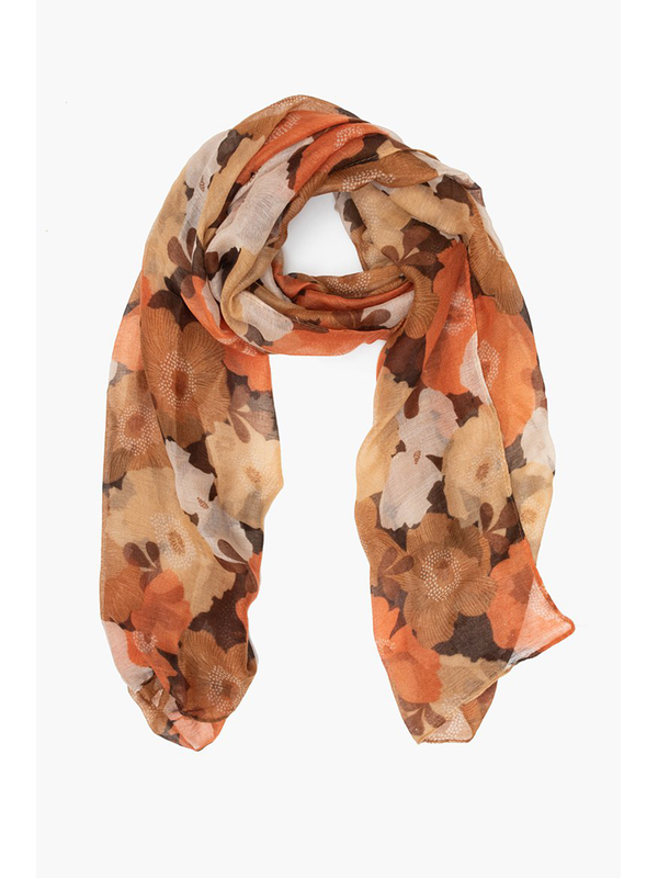 Antler Bronze Blooms Scarf