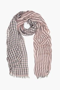 Antler Gingham Check Scarf