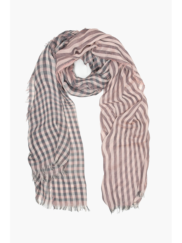 Antler Gingham Check Scarf