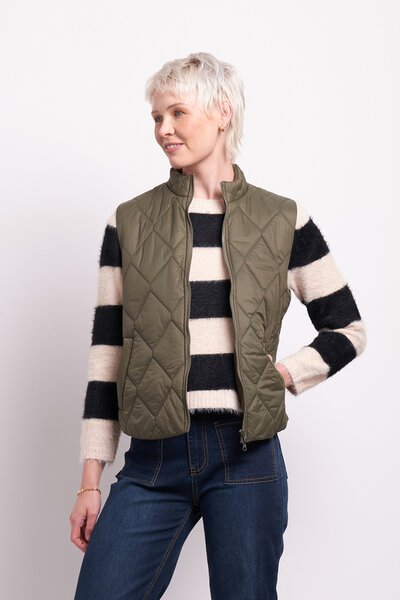 Foil Get On Down Vest-new-Preen