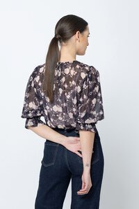 Seeking Lola Navy Lurex Magnificent Top