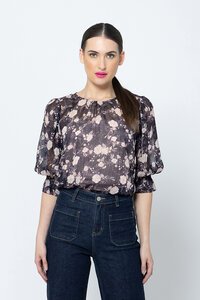 Seeking Lola Navy Lurex Magnificent Top