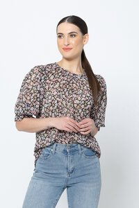 Seeking Lola Crinkle Blossom Magnificent Top