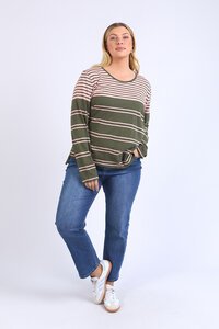 Elm Lexa Stripe LS Tee