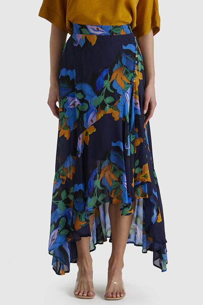 Fate + Becker Twilight Floral Skirt-new-Preen