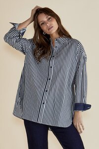 Betty Basics Claire Classic Stripe Shirt