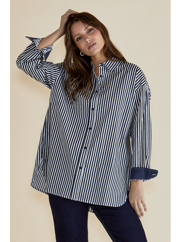 Betty Basics Claire Classic Stripe Shirt