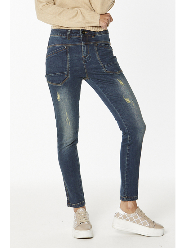 New London Pinner Distressed Jean