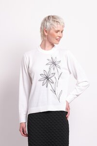 Memo Sketch Embroidery Jumper