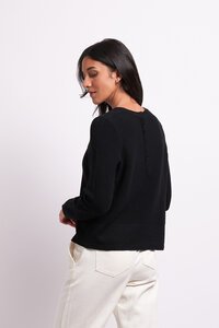 Foil Placket Detail Jumper