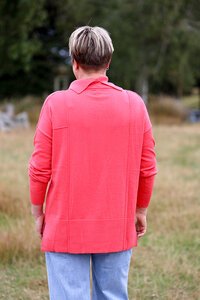 Foil Split Back Neck Jumper