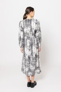 Seeking Lola Mono Pixel Sash Dress