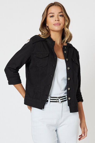 Threadz Military Denim Jacket-new-Preen