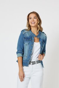 Threadz Military Denim Jacket