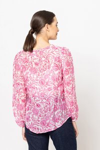 Seeking Lola Pink Carnation Gratitude Top