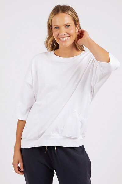 Elm White Mazie Sweat-new-Preen