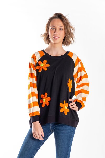 Jellicoe Orange Stripe Team Sweater-new-Preen