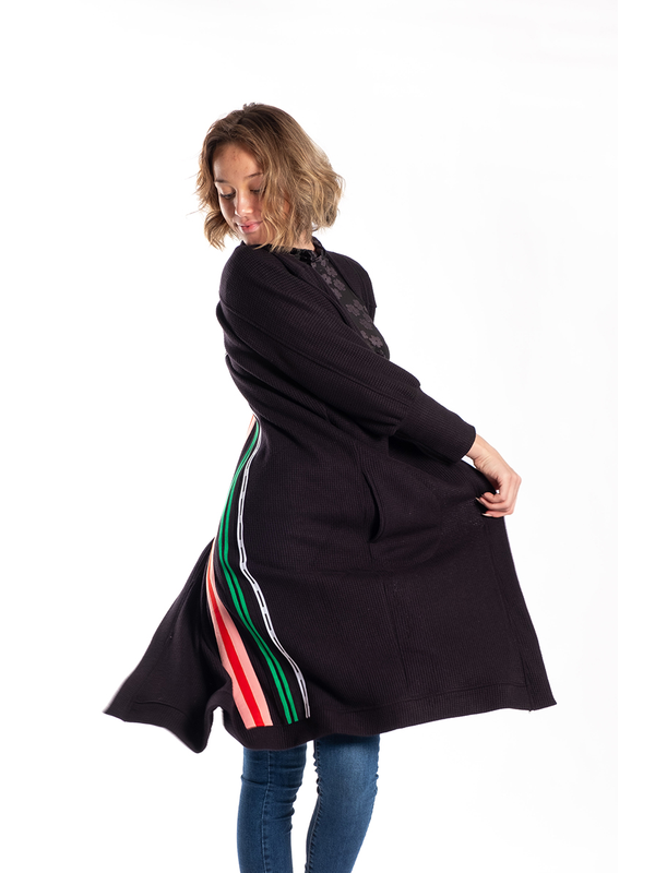 Jellicoe Multi Stripe Poppy Cardie