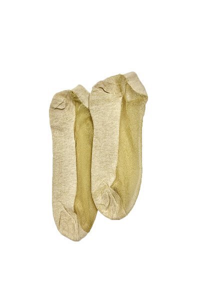 The Shoe Collective Gold Fleck Ankle Sock 2 Pack-best-sellers-Preen