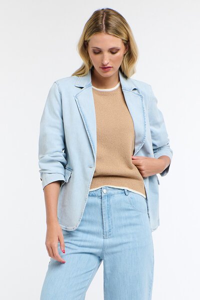 365 Days Ice Blue Blazer-new-Preen