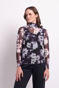 Memo Mesh High Neck Top