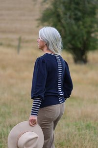 Foil Merino Contrast Trim Jumper