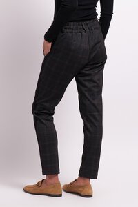 Esplanade Check Pintuck Front Cuffed Pant