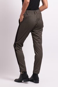 Esplanade Check Pintuck Front Cuffed Pant