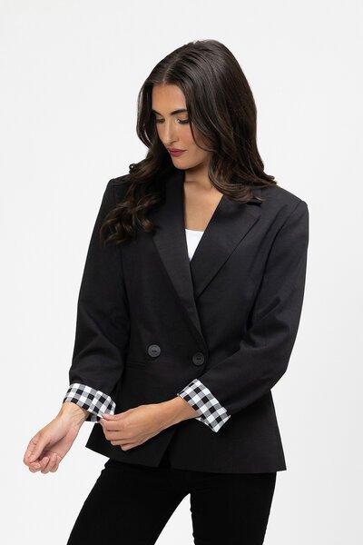 Seeking Lola Check Georgie Blazer-new-Preen