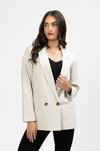 Billie The Label Natural Linen Dylan Blazer