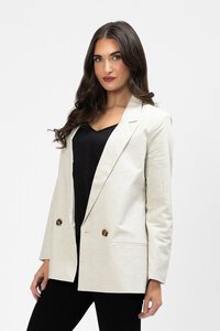 Billie The Label Natural Linen Dylan Blazer