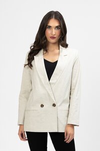 Billie The Label Natural Linen Dylan Blazer