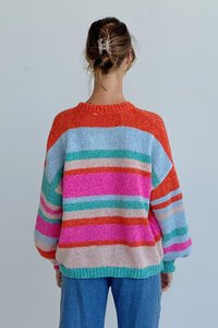 Worthier Ashlyn Rainbow Stripe Knit