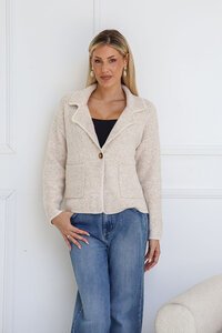 Miss Marlow Blanket Stitch Knit Jacket